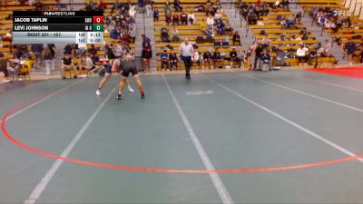 157 lbs Quarterfinal - Levi Johnson, Iowa Central Community College vs Jacob Taplin, Southwest State