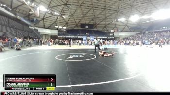 59 lbs Cons. Round 6 - Henry DeBeaumont, Moses Lake Wrestling Club vs Mason Crouter, Outlaw Wrestling Club