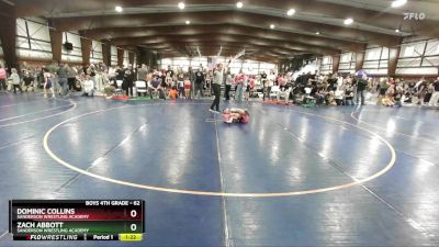 62 lbs Semifinal - Dominic Collins, Sanderson Wrestling Academy vs Zach Abbott, Sanderson Wrestling Academy