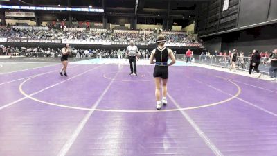 105 lbs Champ. Round 1 - Karly Belote, Hutchinson HS vs Lainie Galvan, Basehor-Linwood HS