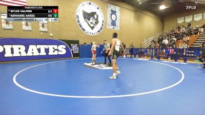 126 lbs Champ. Round 2 - Myles Halphin, North vs Nathaniel Garza, Foothill