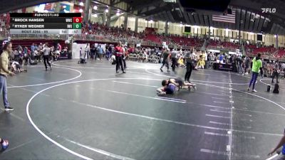 95 lbs Semifinal - Brock Hansen, Wayne Wrestling Club vs Ryker Wegner, Impact Wrestling Club