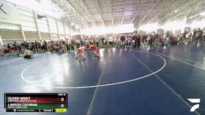 88 lbs Cons. Round 4 - Oliver Wight, Northside Wrestling Club vs Lawson Cochran, Uintah Wrestling