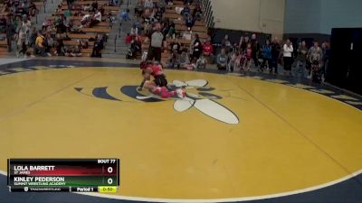 70 lbs Semifinal - Kinley Pederson, Summit Wrestling Academy vs Lola Barrett, St James