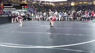 144 lbs Quarterfinal - Kameron Kremer, Independence vs Sawyer Kirby, Williamsburg