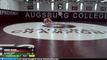 165 lbs Quarterfinal - Elijah Lucio, UW - La Crosse vs Mason Teaser, Minnesota State Mankato