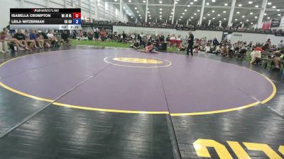 115 lbs Isabella Crompton, Michigan Blue vs Leila Witzerman, California Gold