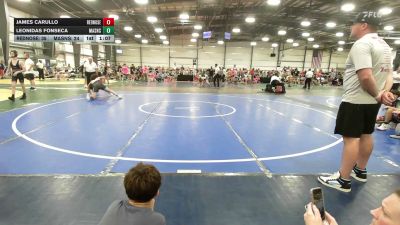154 lbs Rr Rnd 2 - James Carullo, RedNose Wrestling School - MS vs Leonidas Fonseca, Mat Assassins Red - MS