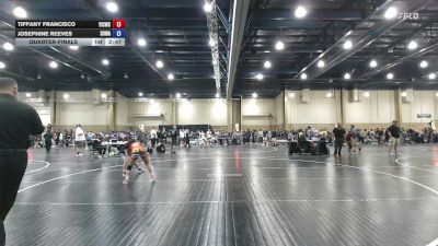 100 lbs Quarterfinal - Tiffany Francisco, Youth Impact Center Wrestling Club vs Josephine Reeves, SOWA