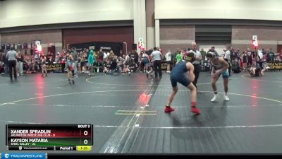 110 lbs Round 1 (6 Team) - Kayson Mataria, Steel Valley vs Xander Spradlin, Arlington Wrestling Club