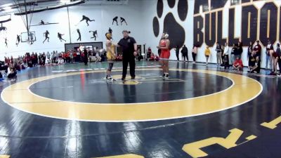 160B Champ. Round 1 - Isabell Kessey, West Liberty University vs Haylie Briscoe, Deleware State University