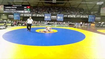 Girls 1B/2B/1A 105 Champ. Round 2 - Larissa Fulton, Castle Rock (Girls) vs Kiera O`Reilly, Blaine (Girls)