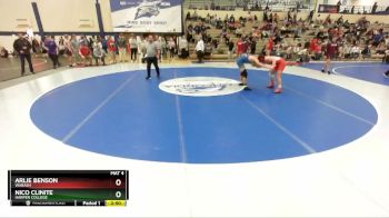 141 lbs Cons. Round 3 - Nico Clinite, Harper College vs Arlie Benson, Wabash