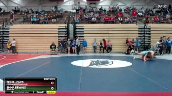 125 lbs Semifinal - Emma Jones, Cowan Wrestling Club vs Emma Dewald, Warsaw