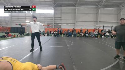 130 lbs Round 8 (10 Team) - Leonidas Fonseca, Kardiac Kidz vs Jackson Niederkohr, Notre Dame Lions