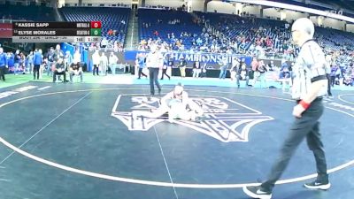 Girls-130 lbs Semifinal - Kassie Sapp, Whitehall (Girls) vs Elyse Morales, Decatur (Girls)