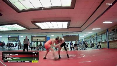 157 lbs Cons. Round 4 - Clancey Howell, Snake River vs Kole Williams, Idaho Falls