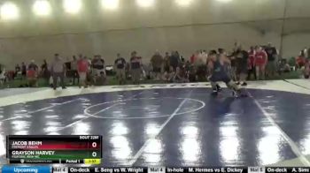 198 lbs Champ. Round 2 - Grayson Harvey, Fighting Irish WC vs Jacob Behm, Fremont Eagles