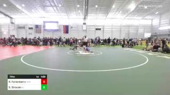 72 lbs Consi Of 4 - Rex Fortenberry, Grind House WC vs Samuel Strouse, All American Training Center