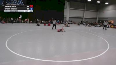 59.4-64 lbs Quarters - Nara Jackson, Greater Heights Wrestling vs Everly Shehan, Iowa