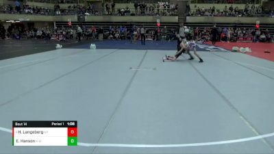 75 lbs Round 1 - Henry Langeberg, New Prague vs Eli Hanson, K-W