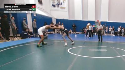 138 lbs Champ. Round 1 - Ezekiel O`Hara, Laurel H S vs Aiden Herndon, Cedar Cliff