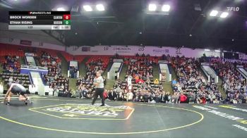 132 lbs Finals (8 Team) - Ethan Rising, Hudson vs Brock Worden, Clinton