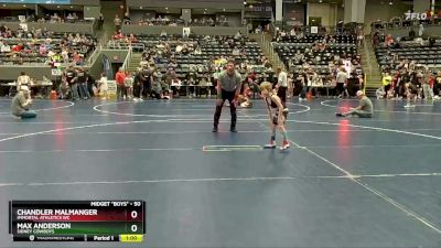 50 lbs 5th Place Match - Chandler Malmanger, Immortal Athletics WC vs Max Anderson, Sidney Cowboys