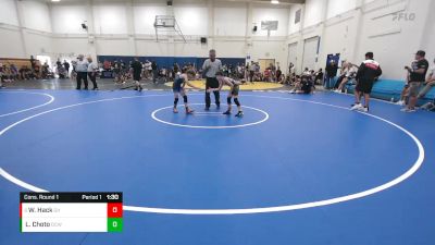 65-70 lbs Cons. Round 1 - Wyatt Hack, Gilroy Hawks vs Lorenzo Choto, Daniel Cormier WA