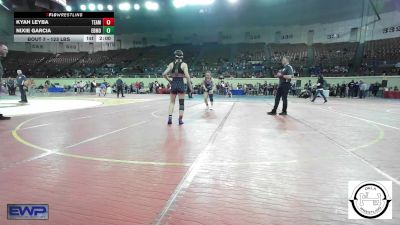 123 lbs 3rd Place - Kyah Leyba, Team Tulsa Wrestling Club vs Nixie Garcia, Edmond Santa Fe