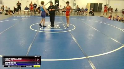 125 lbs Semis & 1st Wrestleback (8 Team) - Nicky Giacalone, Missouri vs Brian Berg, Minnesota Red