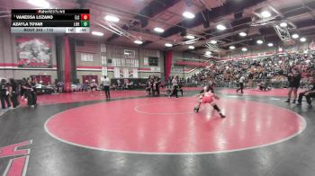 110 lbs Cons. Round 2 - Vanessa Lozano, Elsinore vs Azayla Tovar, Liberty