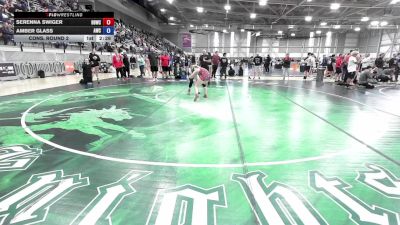 120 lbs Cons. Round 2 - Serenna Swiger, Basement Boys Wrestling Club vs Amber Glass, Asylum Wrestling Club