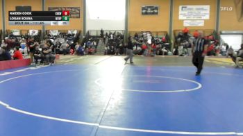 113 lbs Consi Of 4 - Kaiden Cook, Cranston West vs Logan Sousa, Mt. Hope