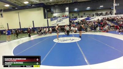 197 lbs Cons. Round 1 - Hunter Kazmierczak, Wheaton College vs Maddox Quinonez, Wartburg