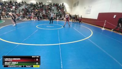 175 lbs Champ. Round 2 - Lincoln Brown, Star Valley vs Brady Dibble, Natrona County