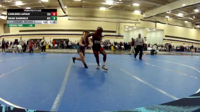 141 lbs Champ. Round 1 - Sean Samuels, Adrian NCWA vs Carlens Lapaix, East Stroudsburg University