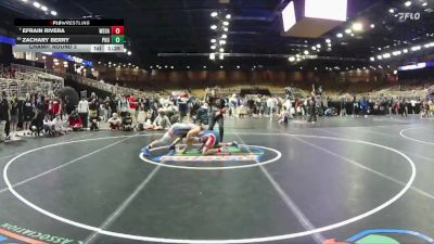 138 lbs Champ. Round 3 - ZACHARY BERRY, Palm Harbor University vs Efrain Rivera, West-Oak
