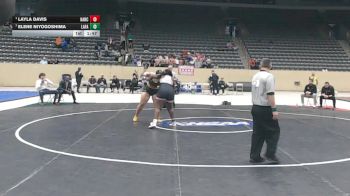 235 lbs 1st Place Match - Layla Davis, Harrison County vs Elene Niyogoshima, Lafayette