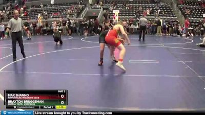 140 lbs Cons. Round 2 - Max Shanno, Powerhouse Wrestling Club vs Braxton Bruggeman, Gretna Youth Wrestling