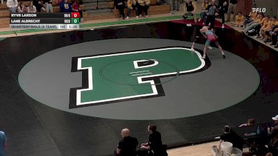 132 lbs Quarterfinals (8 Team) - Lane Albrecht, Kingsbury County vs Ryvr Larson, Bon Homme/Avon