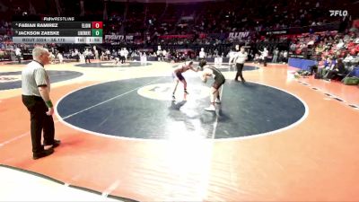 3A 175 lbs Cons. Round 3 - Fabian Ramirez, Elgin (H.S.) vs Jackson Zaeske, Frankfort (Lincoln-Way East)