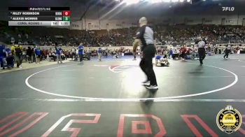 G6A-100 lbs Cons. Round 1 - Alexis Morris, Glenpool-Girls vs Riley Robinson, Bixby-Girls