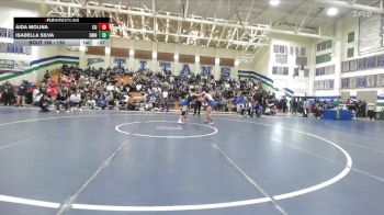 130 lbs Cons. Round 1 - Aida Molina, Central Union vs Isabella Silva, Ramona