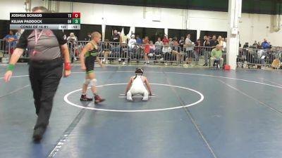 90 lbs Consi Of 16 #1 - Joshua Schaub, TX vs Kilian Paddock, OH