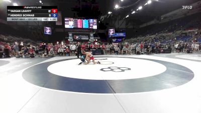 120 lbs Cons. Rd Of 64 - Taegan Leavitt, UT vs Hendrix Schwab, IA