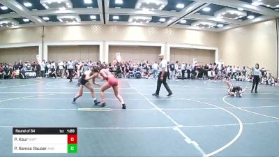 116 lbs Round Of 64 - Prabhleen Kaur, North Coast Grapplers vs Priscilla Ramos Rauser, Aniciente TC