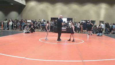 62 lbs Quarters - Kaleea Wright, Crown City Wrestling Club vs Reese Szymanski, Team Tugman Wrestling