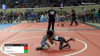 43 lbs Prelims - Kingston Reed, Tulsa McClain Pin-King All Stars vs David Maxwell, Pryor Elementary Wrestling