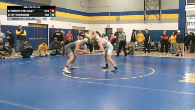 133 lbs Consy 1 - Brennan Overcash, Plum vs Shay Krysinski, Central Catholic